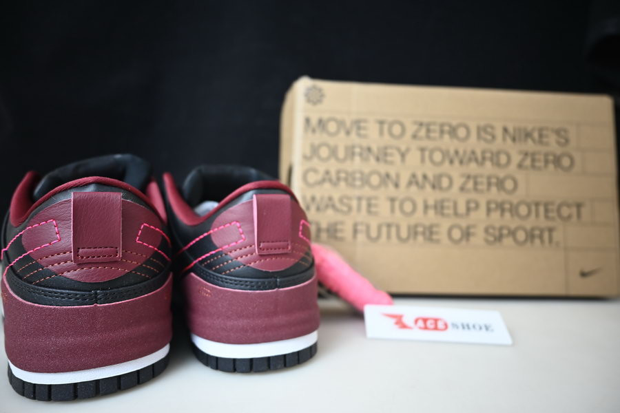 nike dunk low disrupt 2 black dark beetroot dv4024-003