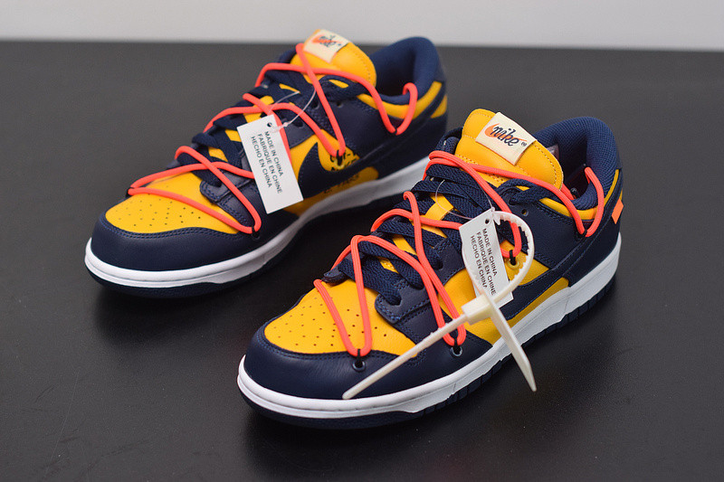 of nike dunk low leather blue&yellow ct0856-700​​​​​​​