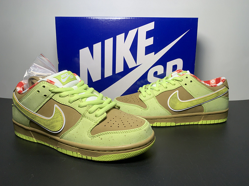 concepts × nike dunk sb fluorescent yellow lobster bv1310-566