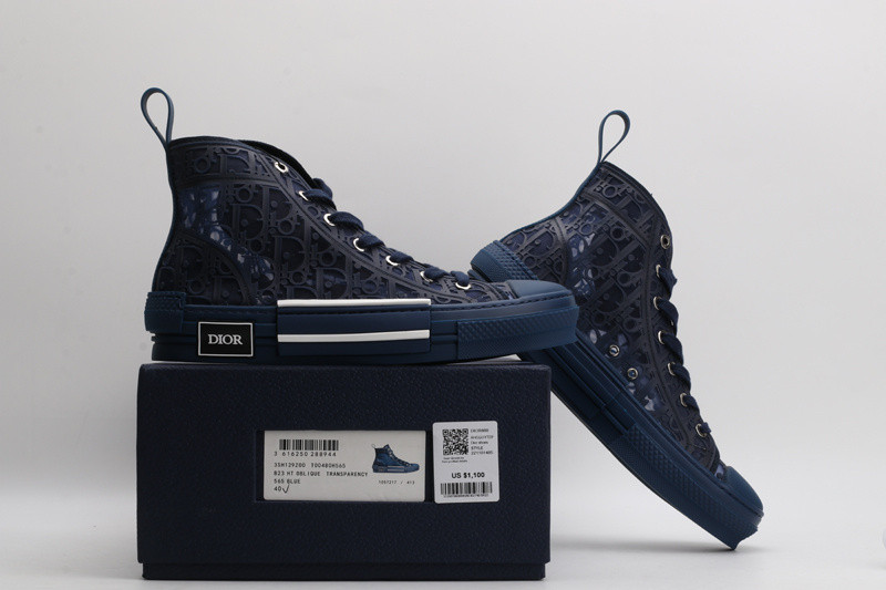 dio* b23 oblique high-top sneaker