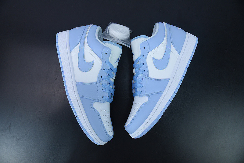 air jordan 1 low white ice blue (women