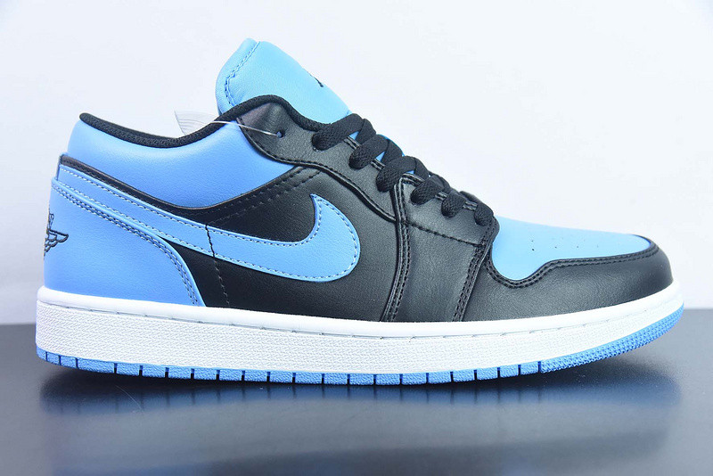 air jordan 1 low black university blue 553558-041