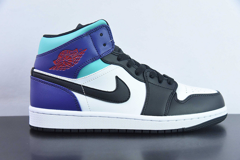 air jordan 1 mid teal purple dq8426-154
