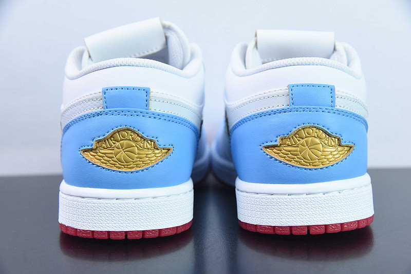 air jordan 1 low gs white university blue fn8895-141