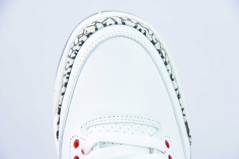 air jordan 3 "summit white/fire red" ct8532-106