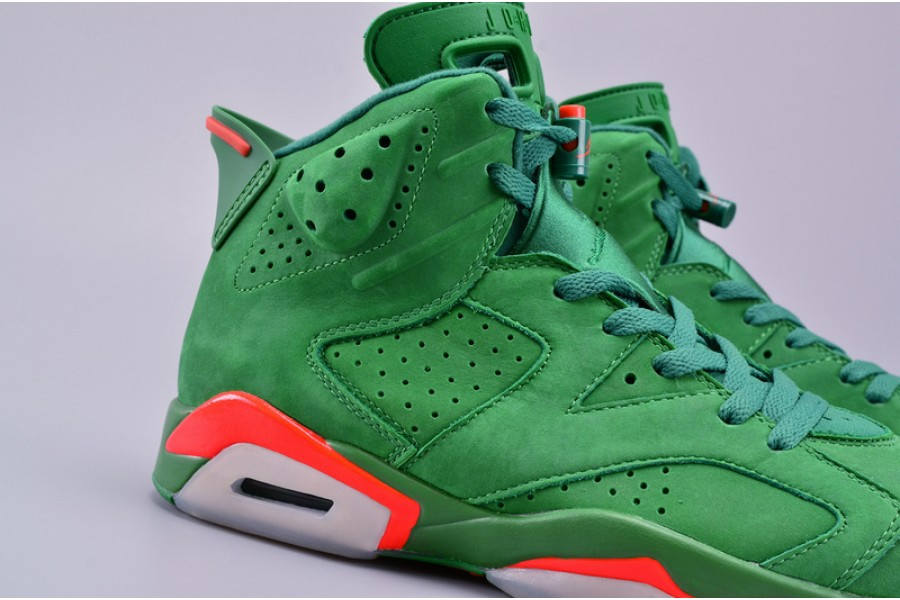 air jordan 6 retro nrg g8rd "gatorade" pine green mens aj5986-335